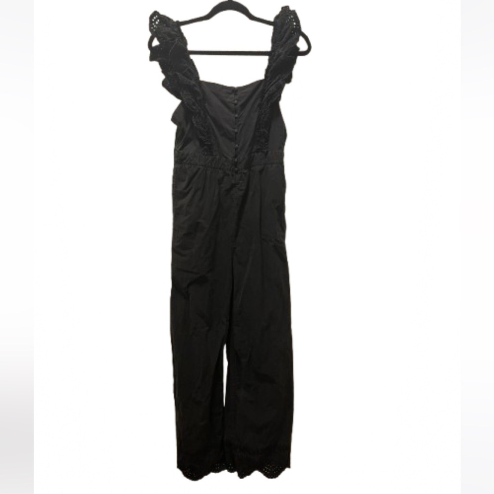 Etophe Studios Black Lace Trim Sleeveless Jumpsuit